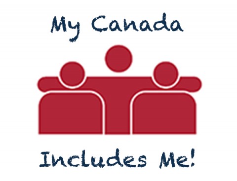 Include-Me.CA three people together with the middle person's arms around the two people on the outside